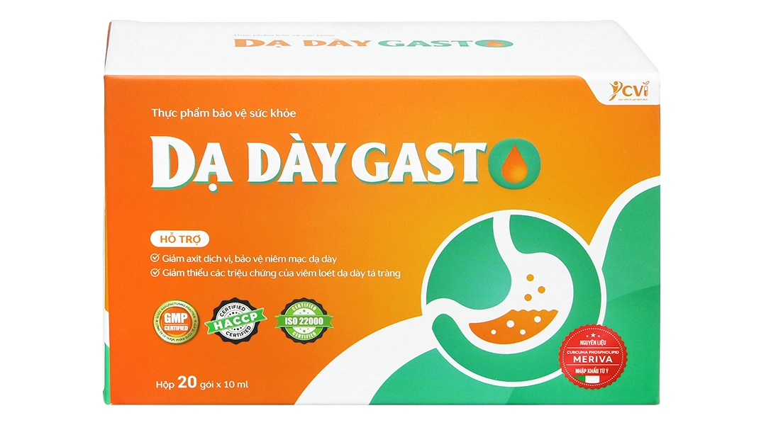 Combo 2 hộp thực phẩm bảo vệ sức khỏe dạ dày Gasto Hộp 20 Gói X 10ml - 2